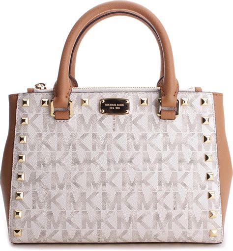 michael kors kellen vanilla acorn|Michael Kors Kellen XS Satchel Vanilla MK Signature Acorn.